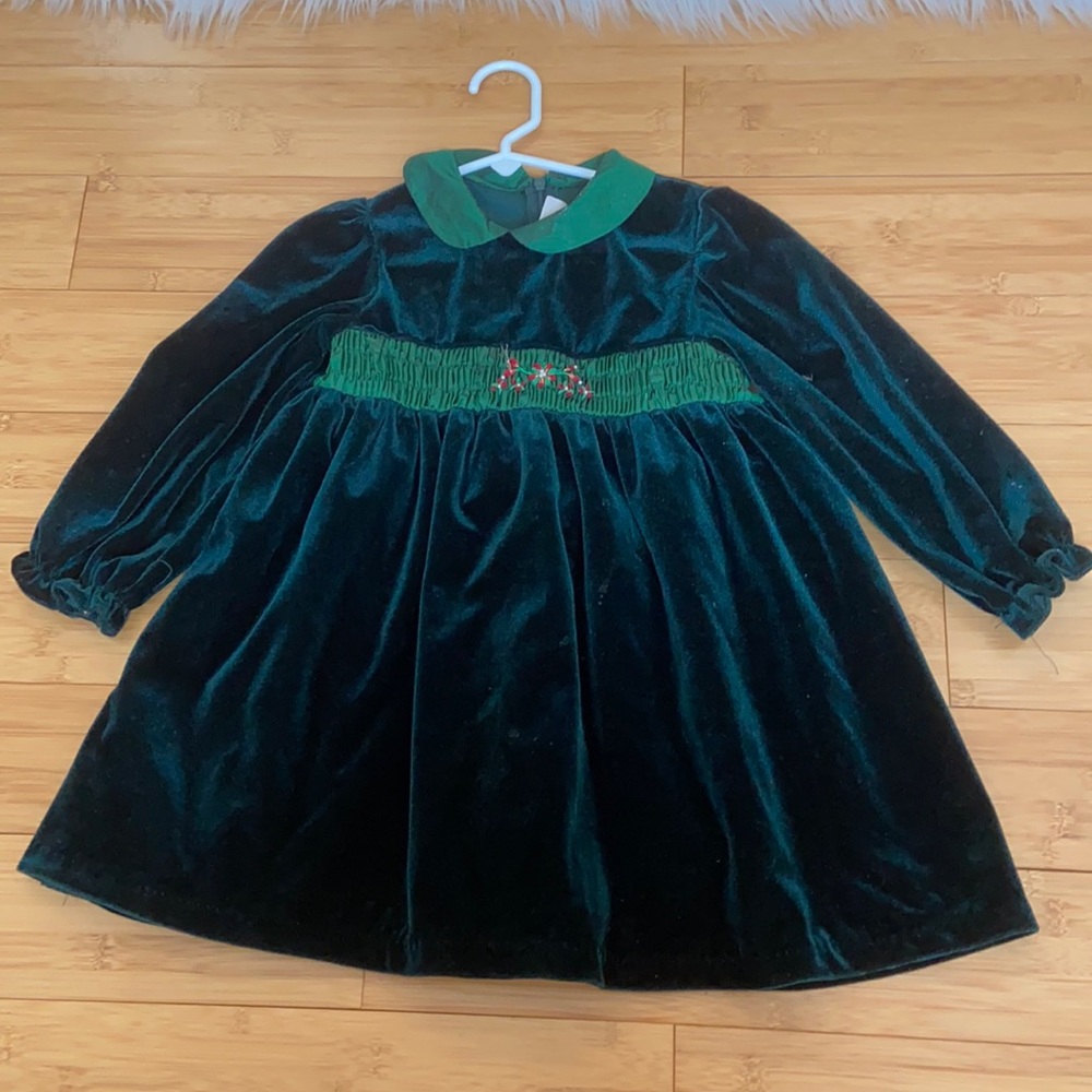 Velvet Green Dress
